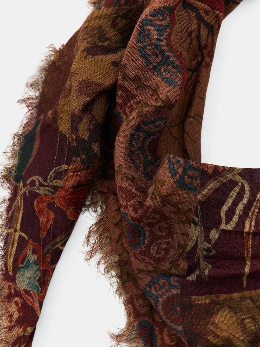 Zara Printed Brown Bandana. Brand new!